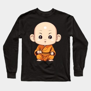 Cute monk Long Sleeve T-Shirt